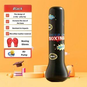 Fitness Vertical Inflatable Boxing Pillar Tumbler for Kids